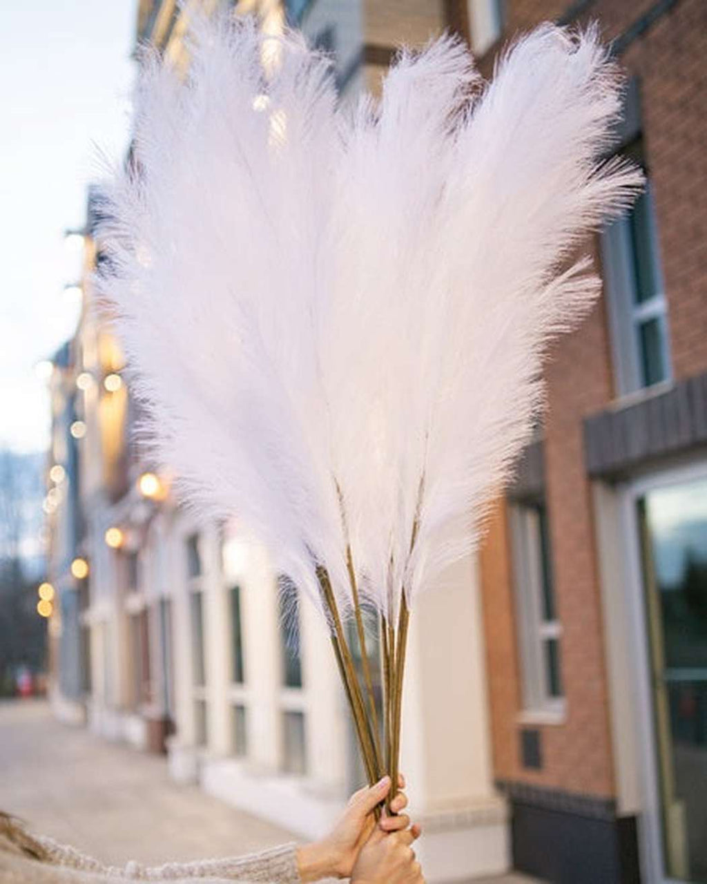 White Faux Pampas Grass